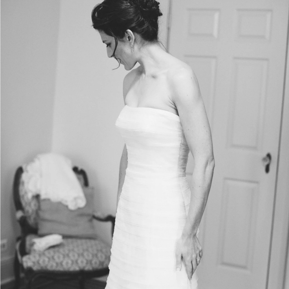 Vera Wang Wedding gown dress ivory silk